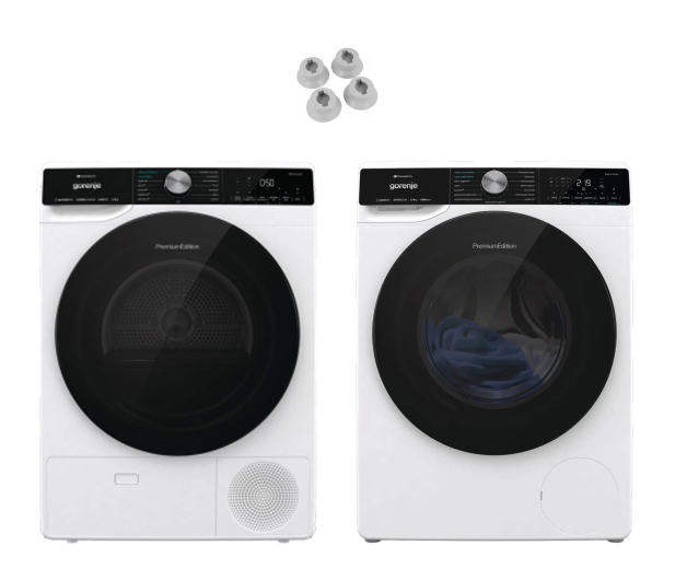 ZESTAW Gorenje Suszarka DNS93+Pralka WNS94A1AWIFI+Nóżki AW012 - 1551517 - zdjęcie